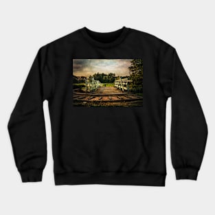 Kennet and Avon Swing Bridge At Sulhamstead Crewneck Sweatshirt